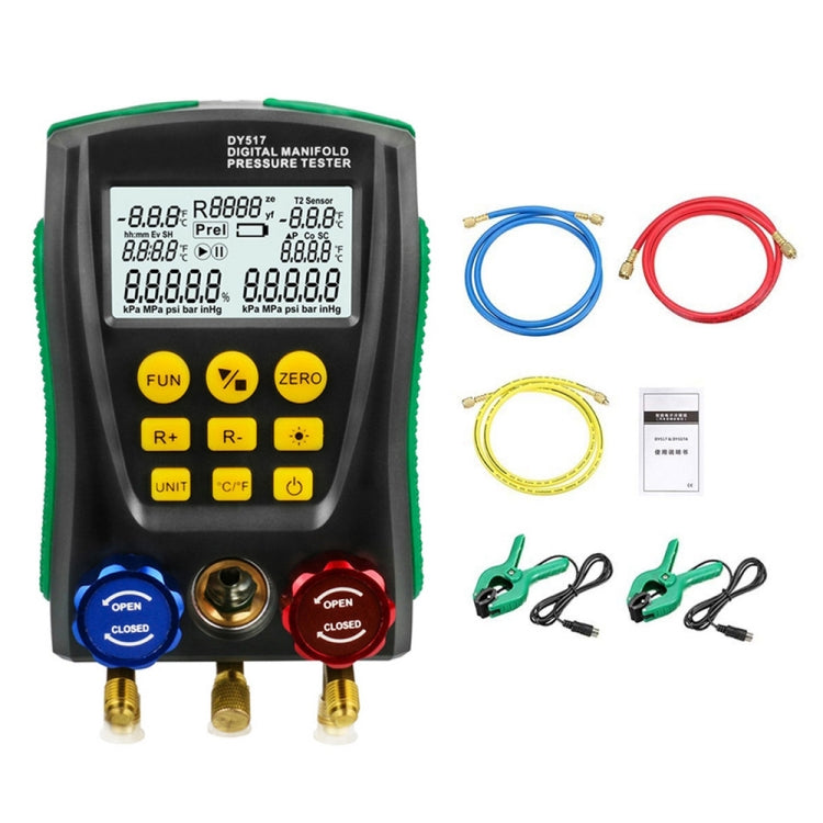 DUOYI DY517A Car Air Conditioning Diagnostic Instrument Temperature Monitor Fluoride Meter, DY517A DUOYI DY517A Car Air Conditioning Diagnostic Instrument Temperature Monitor Fluoride Meter, DY517A